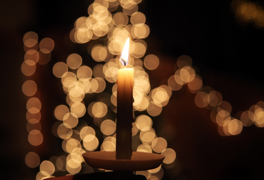 Candle Lighting at Christmas